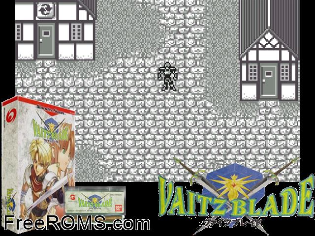 Vaitz Blade (J) [M][!] Wonderswan game showing 3D box cover and gameplay screenshot
